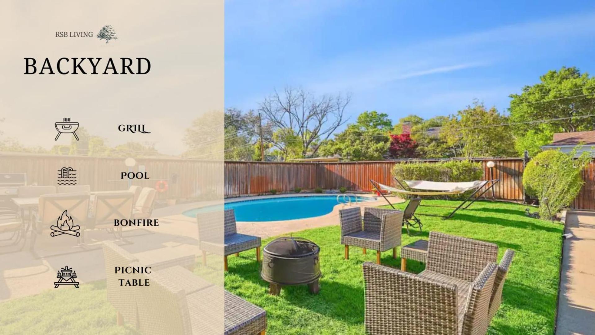 Spectacular 6br 2,5ba With Pool Casa de férias Dallas